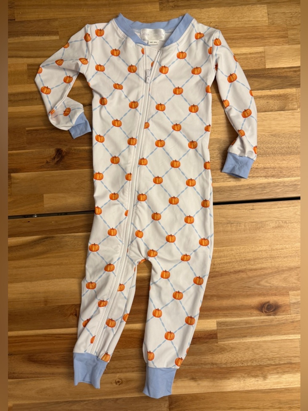 Eliza James Kids Pumpkin Zip Pajamas